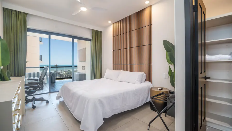 Master Suite A king bed with desk and Aeron chair